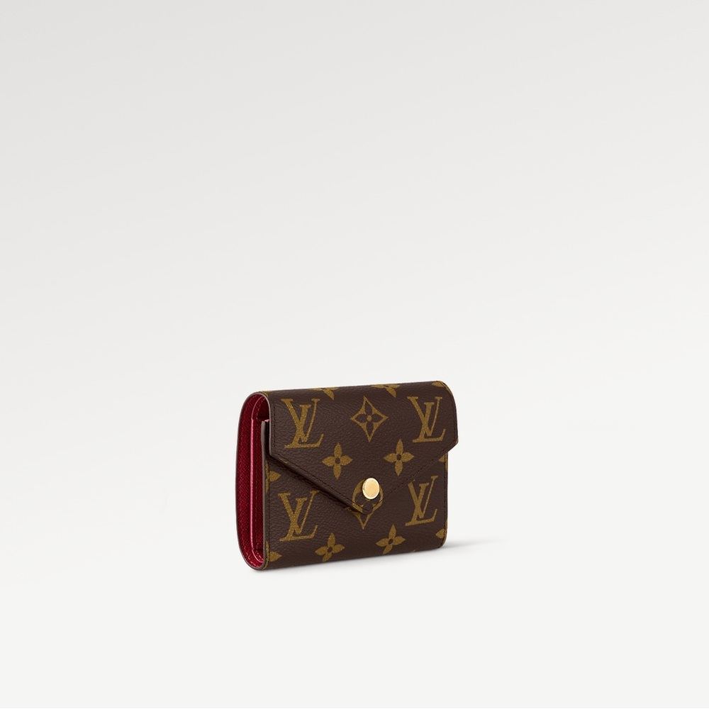 Louis Vuitton Victorine Monogram Trifold Small Wallet in Fuschia
